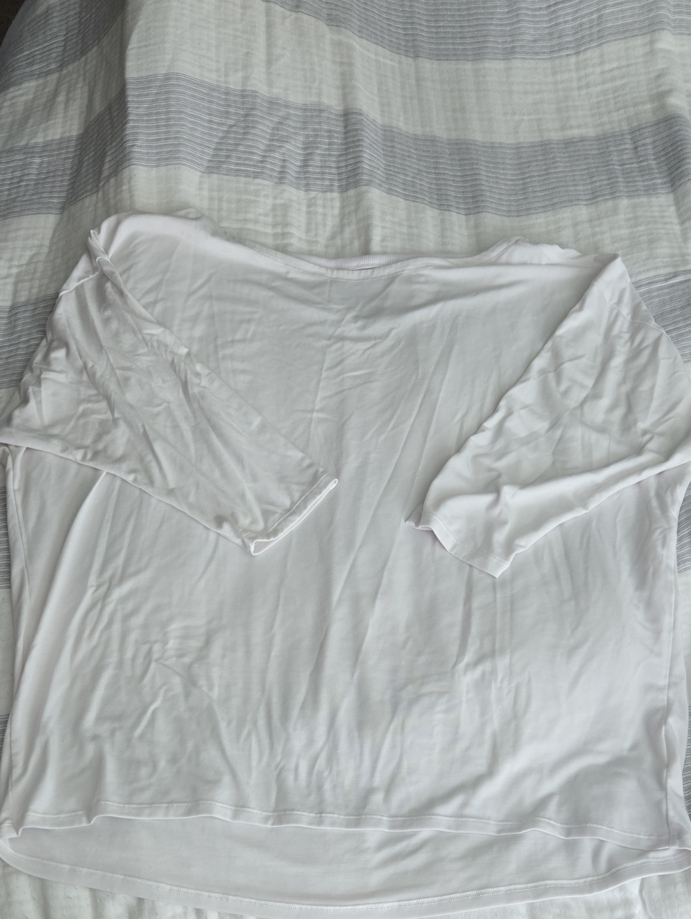 Athleta White Oversized Crew Neck Tee